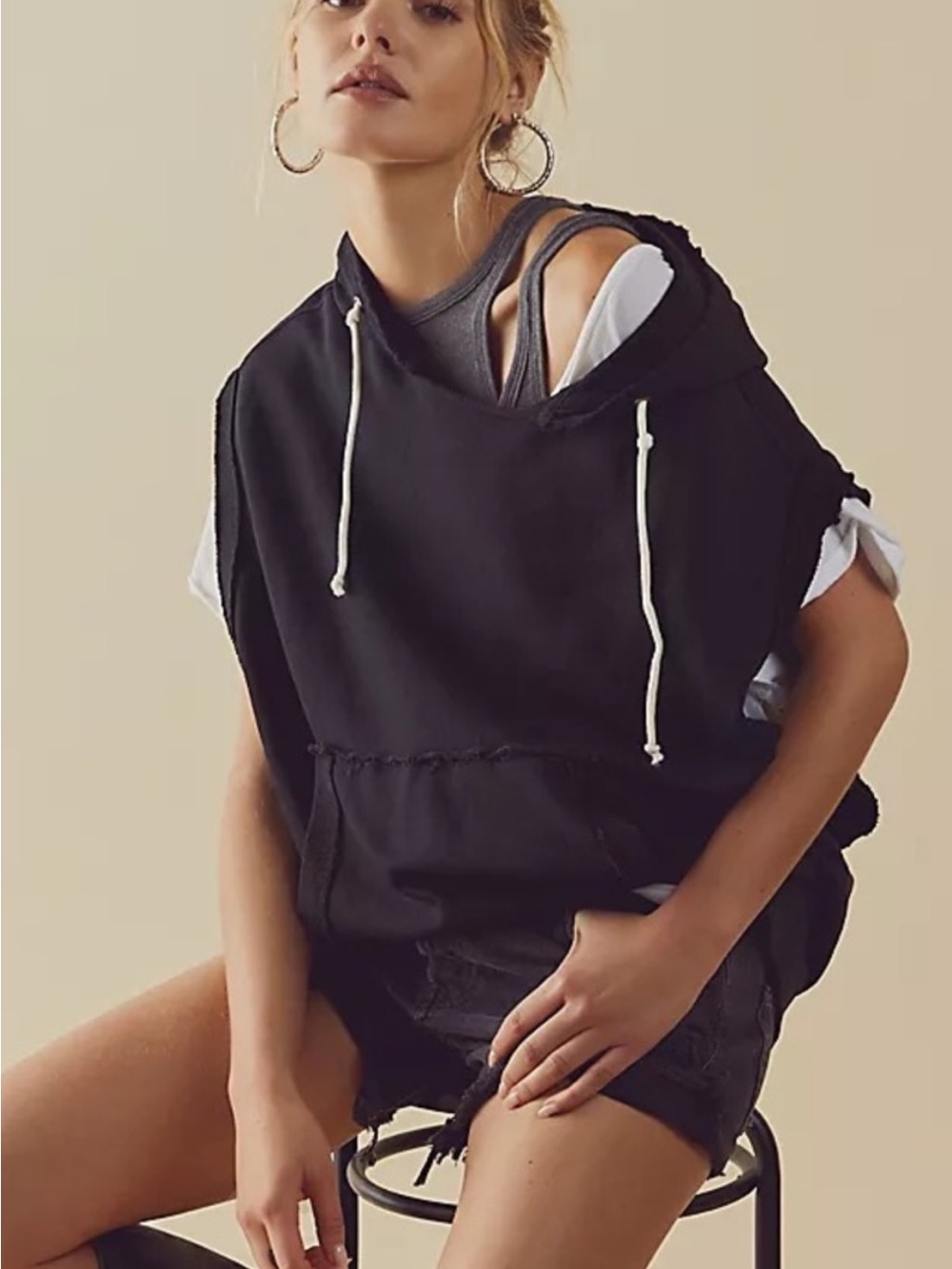 We The Free Donny sleeveless hoodie